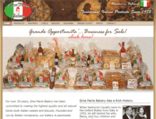 Tablet Screenshot of ginamariebakery.com